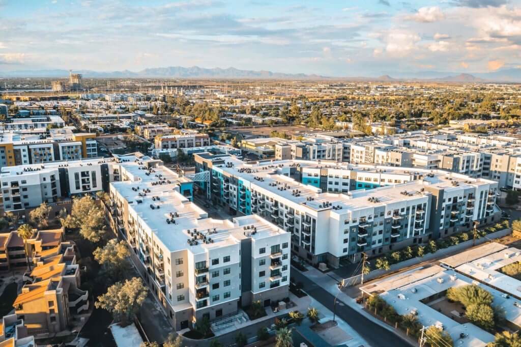 Aerial view of Flare Tempe