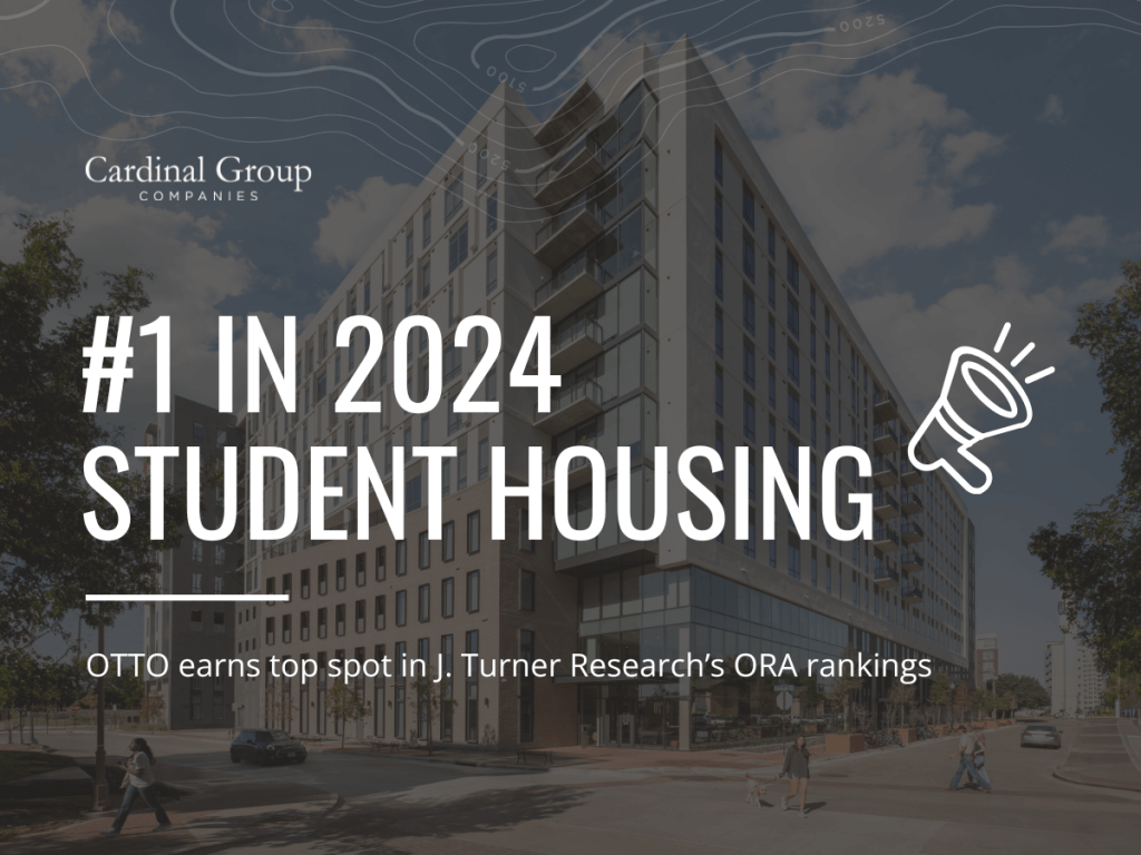 Award 1 1 1024x768 - OTTO College Station Earns Top Student Housing Ranking in 2024