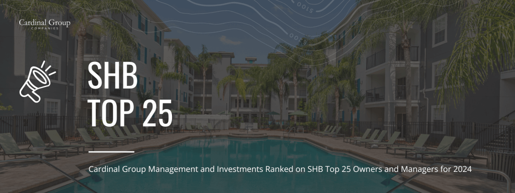 Award 3 1 1024x384 - Cardinal Group ​Improves Rankings in Top 25 Managers and Owners in Student Housing Business