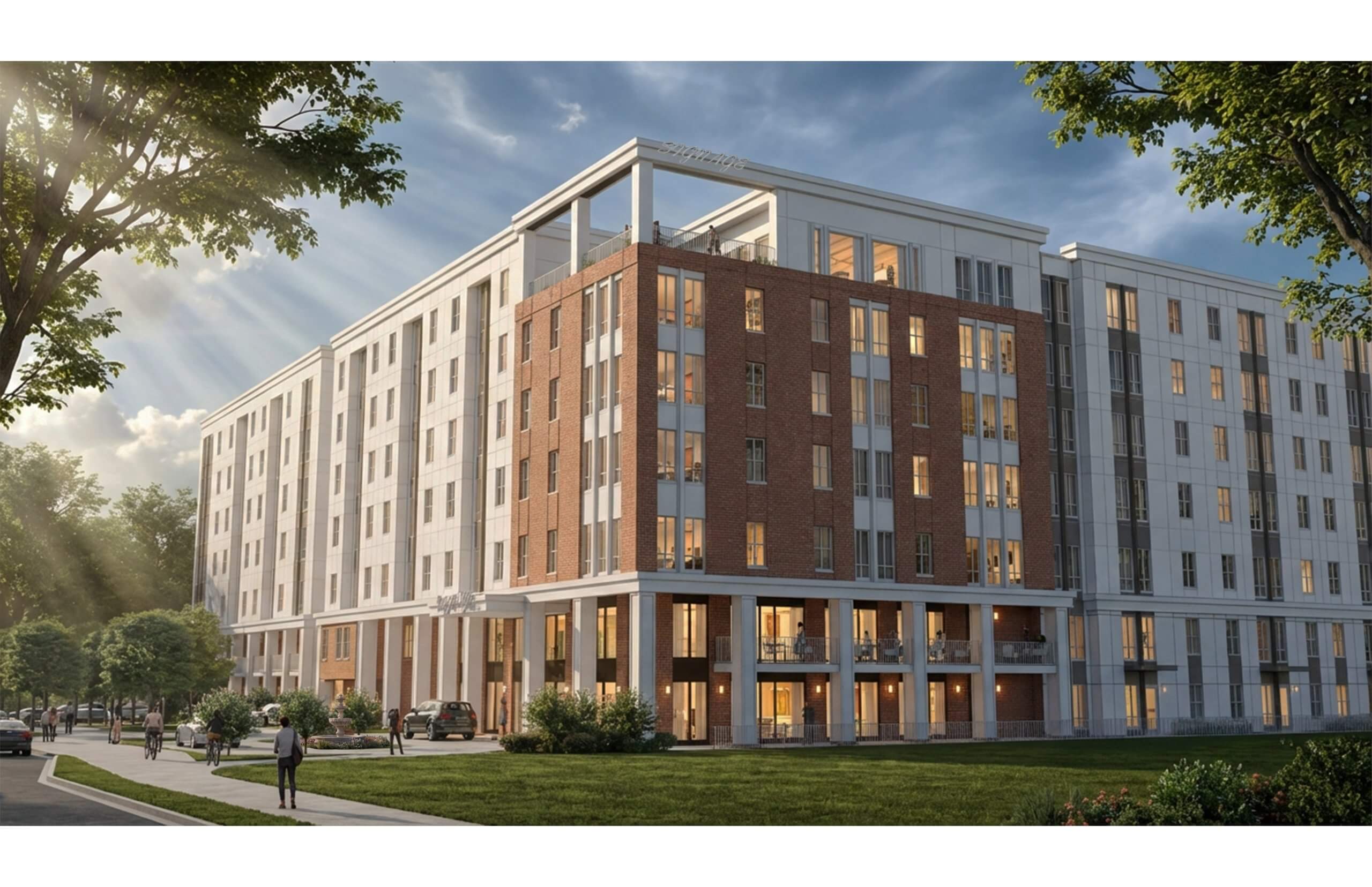Rendering of new Cardinal Group development project in Columbia, SC