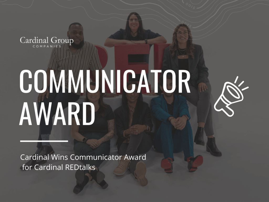 Communicator Award 1 3 1024x768 - Cardinal Group Awarded 2024 Communicator Award For REDTalks