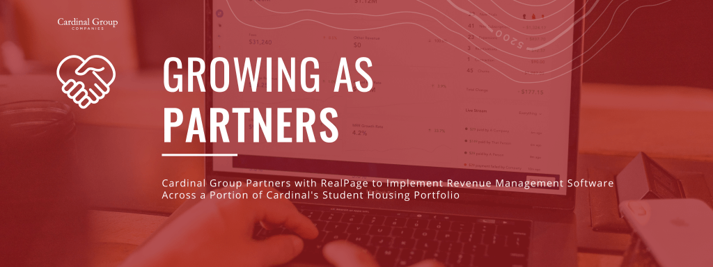 Growing as Partner Header 1024x384 - Cardinal Group Partners with Real Page for Revenue Management Software