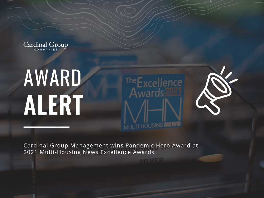 MHN Award Thumb 1024x768 - Cardinal Group Management ​Wins Pandemic Hero Award at Multi-Housing News Excellence Awards Program