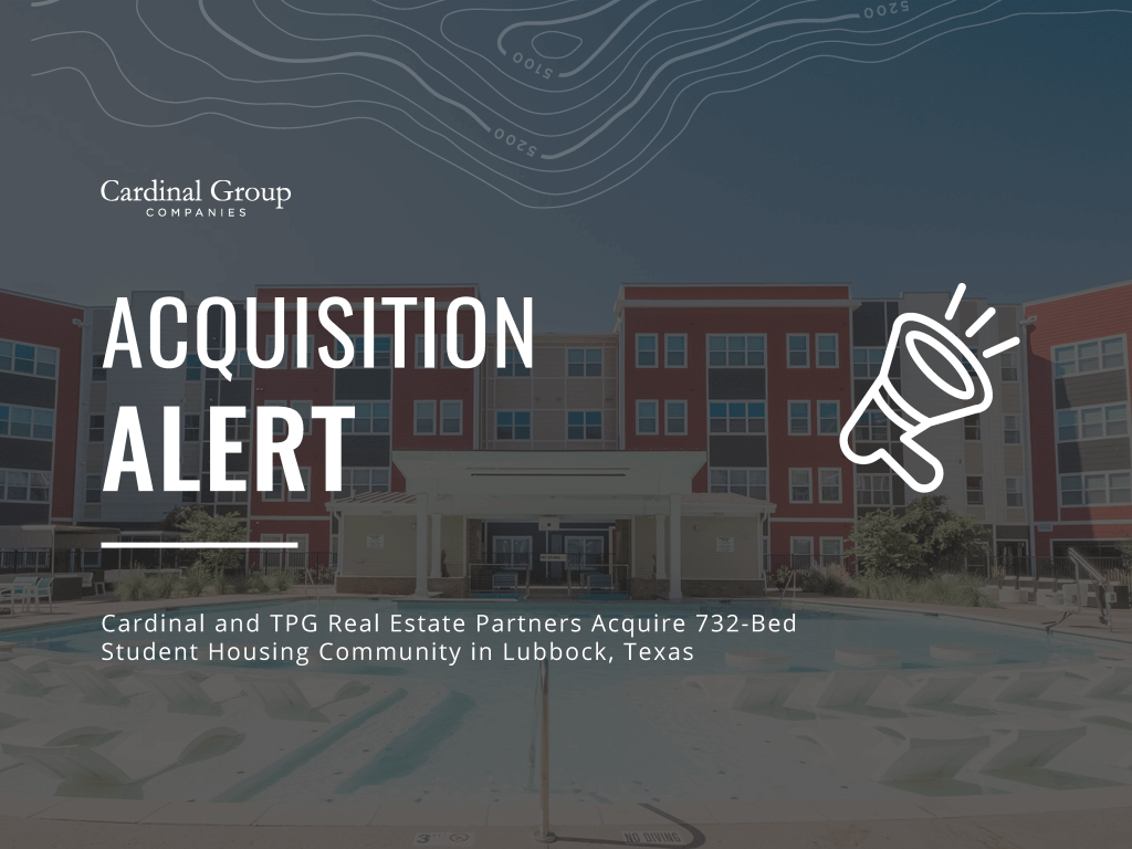 Park East Thumbnail 1024x768 - TPG Real Estate and Cardinal Group Acquire Millennium, a 732-bed Student Housing Community in Lubbock, Texas