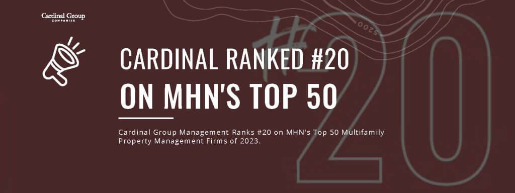Top 20 Award Alert Header 1024x384 - Cardinal Group Management ranks #20 on MHN’s Top 50 Multifamily Property Management Firms of 2023