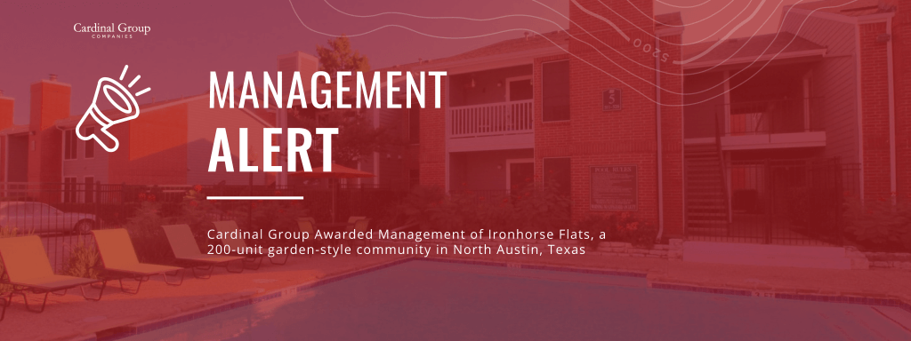 ironhorse header 1024x384 - Cardinal Group Management ​Awarded Management Ironhorse Flats in Austin, Texas